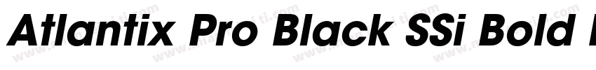 Atlantix Pro Black SSi Bold Italic字体转换